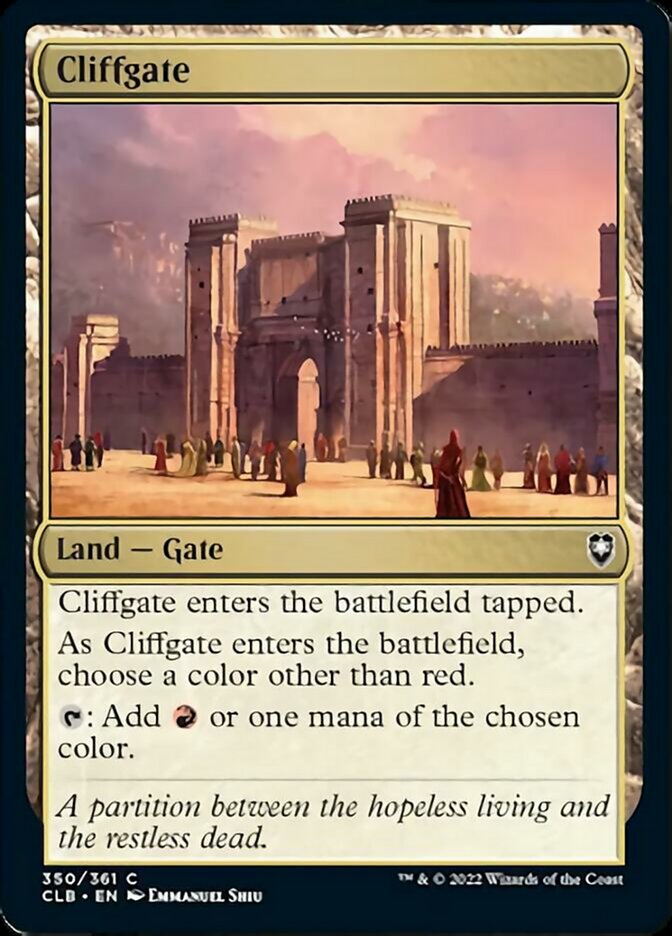 Cliffgate [Commander Legends: Battle for Baldur's Gate] | Spectrum Games