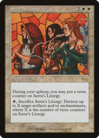 Serra's Liturgy [Urza's Saga] | Spectrum Games