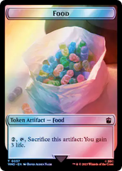 Horse // Food (0057) Double-Sided Token (Surge Foil) [Doctor Who Tokens] | Spectrum Games