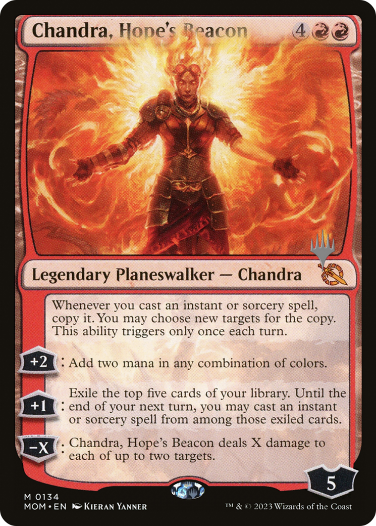 Chandra, Hope's Beacon (Promo Pack) [March of the Machine Promos] | Spectrum Games