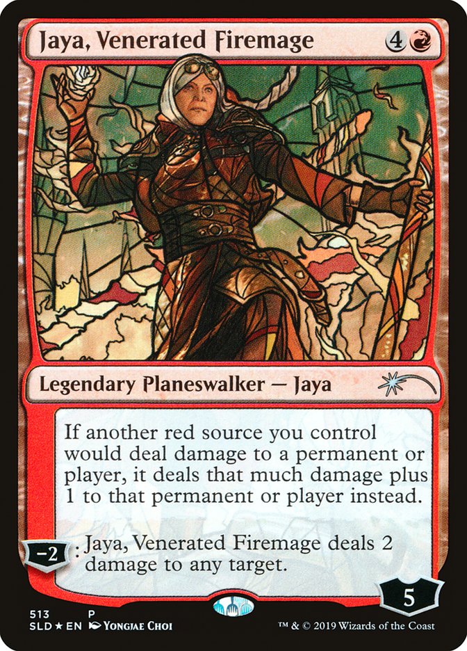 Jaya, Venerated Firemage (Stained Glass) [Secret Lair Drop Promos] | Spectrum Games