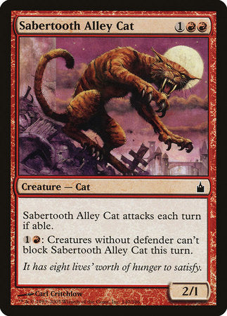 Sabertooth Alley Cat [Ravnica: City of Guilds] | Spectrum Games