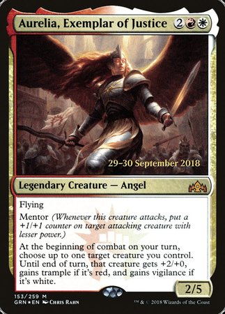 Aurelia, Exemplar of Justice [Guilds of Ravnica Promos] | Spectrum Games