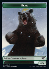 Bear // Phyrexian Golem Double-sided Token [Double Masters 2022 Tokens] | Spectrum Games
