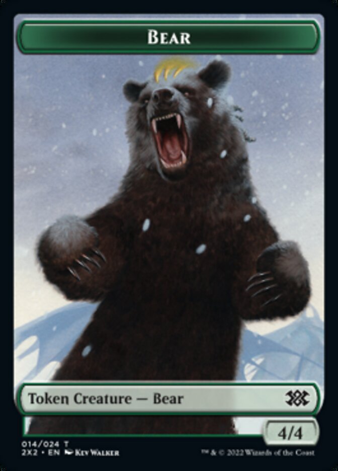 Bear // Vampire Double-sided Token [Double Masters 2022 Tokens] | Spectrum Games