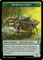 Phyrexian Wurm // Phyrexian Insect Double-Sided Token [Phyrexia: All Will Be One Commander Tokens] | Spectrum Games