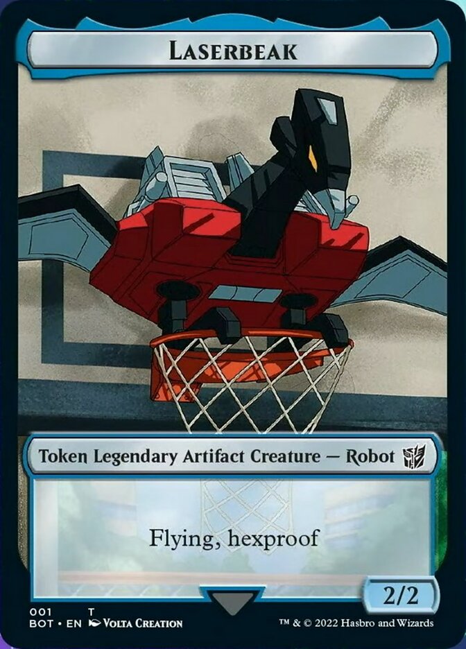 Powerstone // Laserbeak Double-Sided Token [The Brothers' War Tokens] | Spectrum Games