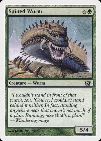 Spined Wurm [Eighth Edition] | Spectrum Games