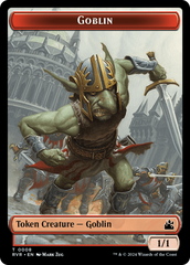 Goblin (0008) // Beast Double-Sided Token [Ravnica Remastered Tokens] | Spectrum Games
