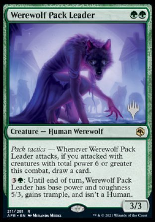 Werewolf Pack Leader (Promo Pack) [Dungeons & Dragons: Adventures in the Forgotten Realms Promos] | Spectrum Games