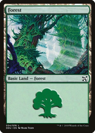 Forest (34) [Duel Decks: Elves vs. Inventors] | Spectrum Games