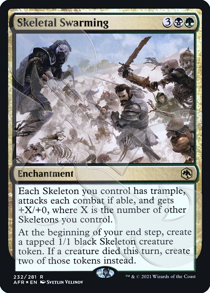Skeletal Swarming (Ampersand Promo) [Dungeons & Dragons: Adventures in the Forgotten Realms Promos] | Spectrum Games