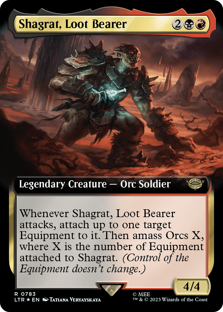 Shagrat, Loot Bearer (Extended Art) (Surge Foil) [The Lord of the Rings: Tales of Middle-Earth] | Spectrum Games
