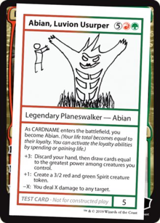 Abian, Luvion Usurper (2021 Edition) [Mystery Booster Playtest Cards] | Spectrum Games
