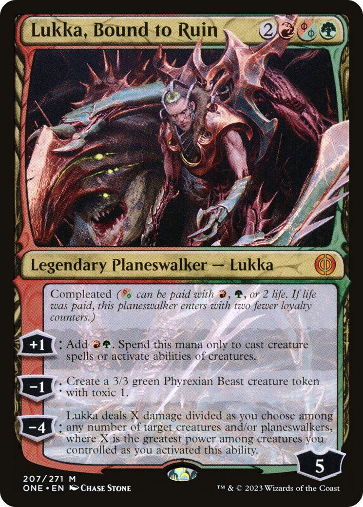 Lukka, Bound to Ruin [Phyrexia: All Will Be One] | Spectrum Games