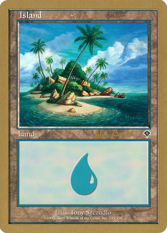 Island (ab335b) (Alex Borteh) [World Championship Decks 2001] | Spectrum Games