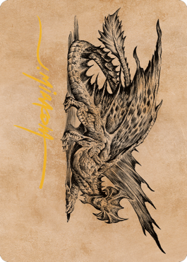 Ancient Brass Dragon Art Card (49) (Gold-Stamped Signature) [Commander Legends: Battle for Baldur's Gate Art Series] | Spectrum Games