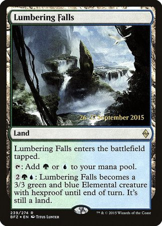 Lumbering Falls [Battle for Zendikar Promos] | Spectrum Games