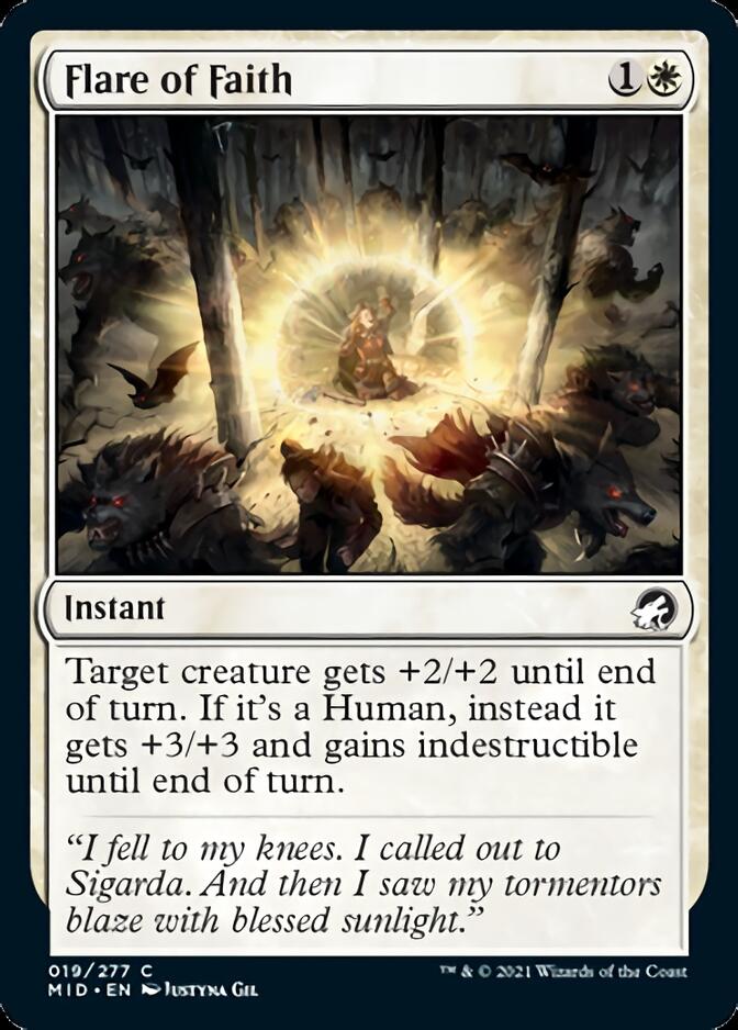 Flare of Faith [Innistrad: Midnight Hunt] | Spectrum Games