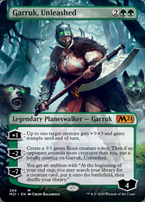 Garruk, Unleashed (Borderless) [Core Set 2021] | Spectrum Games