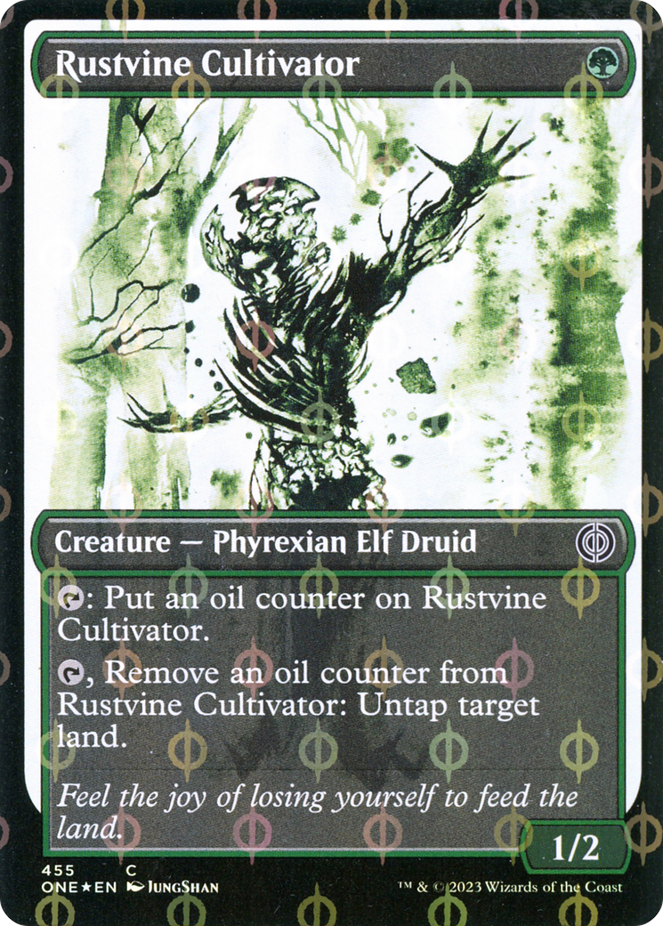 Rustvine Cultivator (Showcase Ichor Step-and-Compleat Foil) [Phyrexia: All Will Be One] | Spectrum Games