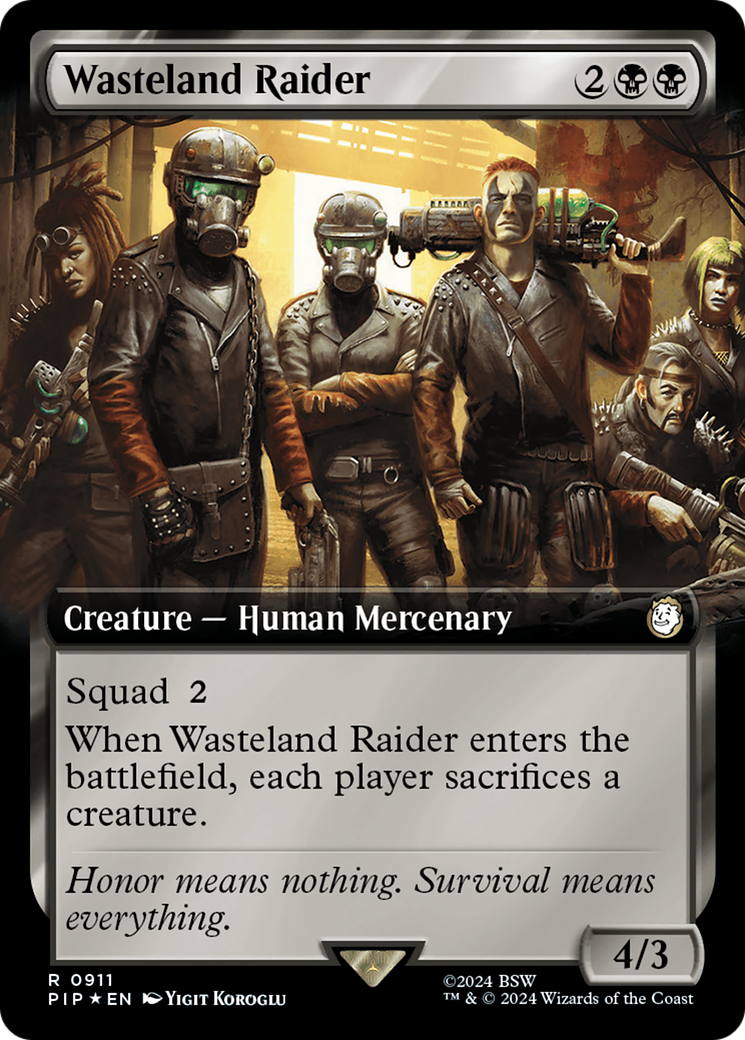 Wasteland Raider (Extended Art) (Surge Foil) [Fallout] | Spectrum Games