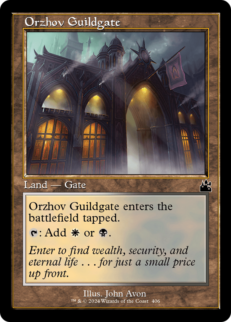 Orzhov Guildgate (Retro Frame) [Ravnica Remastered] | Spectrum Games