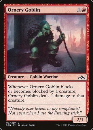 Ornery Goblin [Guilds of Ravnica] | Spectrum Games