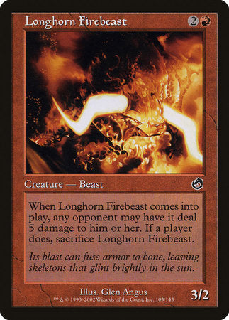 Longhorn Firebeast [Torment] | Spectrum Games