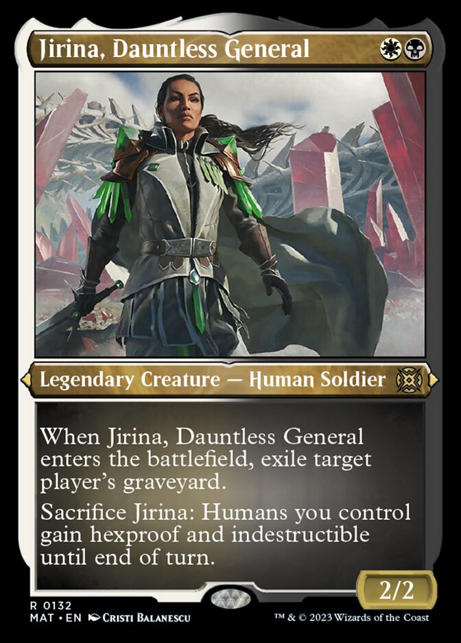 Jirina, Dauntless General (Foil Etched) [March of the Machine: The Aftermath] | Spectrum Games