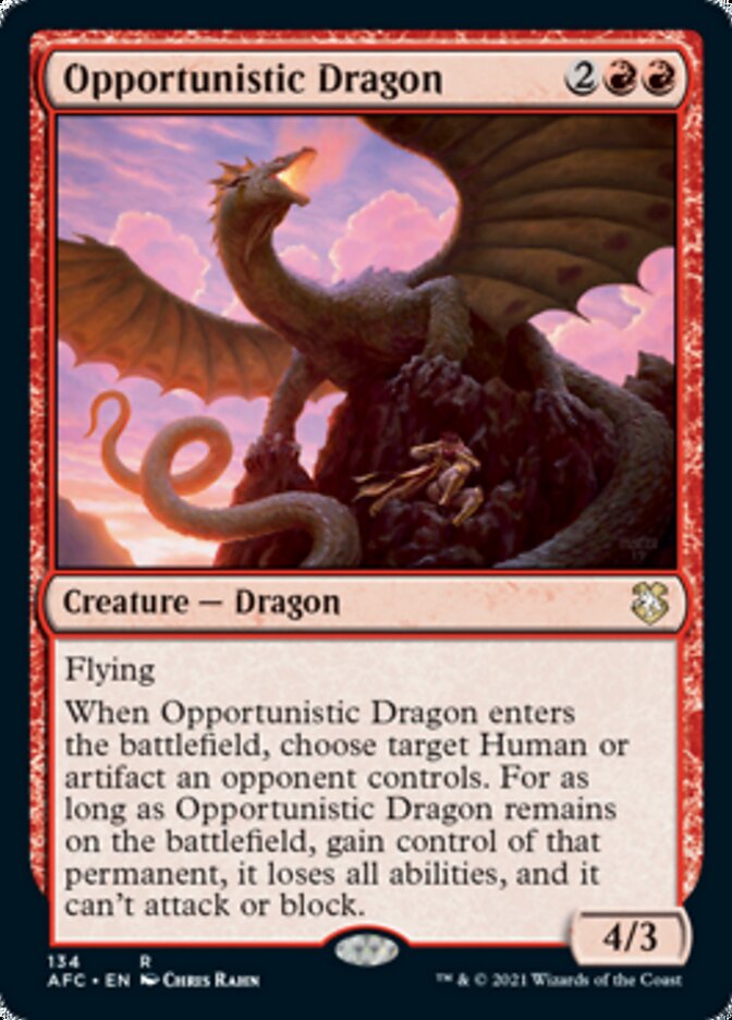 Opportunistic Dragon [Dungeons & Dragons: Adventures in the Forgotten Realms Commander] | Spectrum Games