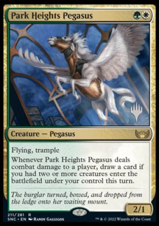 Park Heights Pegasus (Promo Pack) [Streets of New Capenna Promos] | Spectrum Games