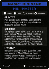 Mini-Master (Magic Minigame) [Commander Legends: Battle for Baldur's Gate Minigame] | Spectrum Games
