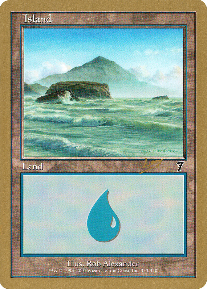 Island (333) (Raphael Levy) [World Championship Decks 2002] | Spectrum Games