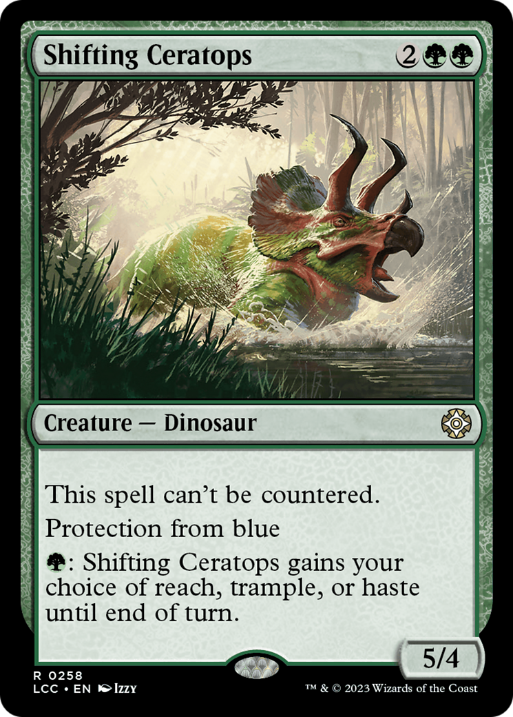 Shifting Ceratops [The Lost Caverns of Ixalan Commander] | Spectrum Games