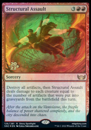 Structural Assault [Streets of New Capenna Prerelease Promos] | Spectrum Games