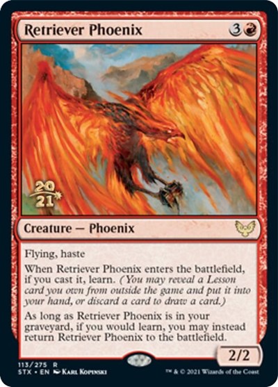 Retriever Phoenix [Strixhaven: School of Mages Prerelease Promos] | Spectrum Games