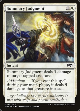 Summary Judgment [Ravnica Allegiance] | Spectrum Games