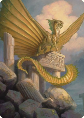 Ancient Gold Dragon Art Card (05) [Commander Legends: Battle for Baldur's Gate Art Series] | Spectrum Games