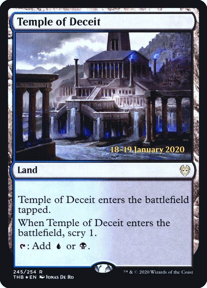 Temple of Deceit [Theros Beyond Death Prerelease Promos] | Spectrum Games