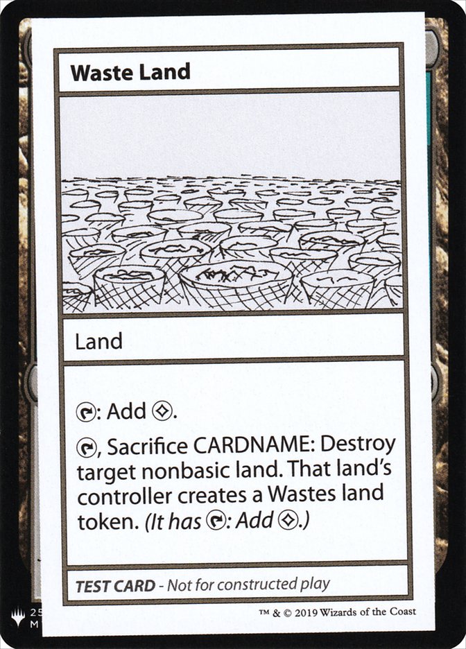 Waste Land [Mystery Booster Playtest Cards] | Spectrum Games