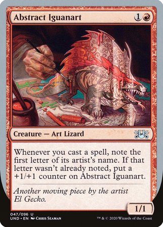 Abstract Iguanart [Unsanctioned] | Spectrum Games
