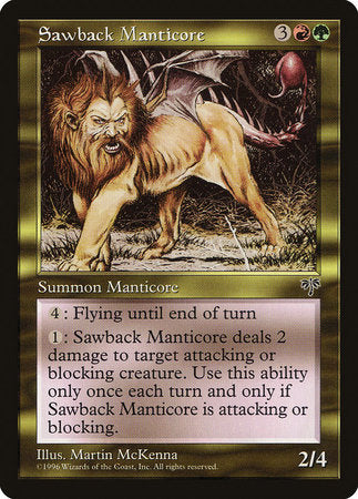 Sawback Manticore [Mirage] | Spectrum Games