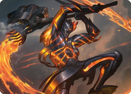 Forgehammer Centurion Art Card [Phyrexia: All Will Be One Art Series] | Spectrum Games