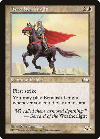 Benalish Knight [Weatherlight] | Spectrum Games