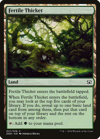 Fertile Thicket [Duel Decks: Nissa vs. Ob Nixilis] | Spectrum Games