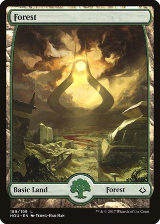 Forest (189) - Full Art [Hour of Devastation] | Spectrum Games