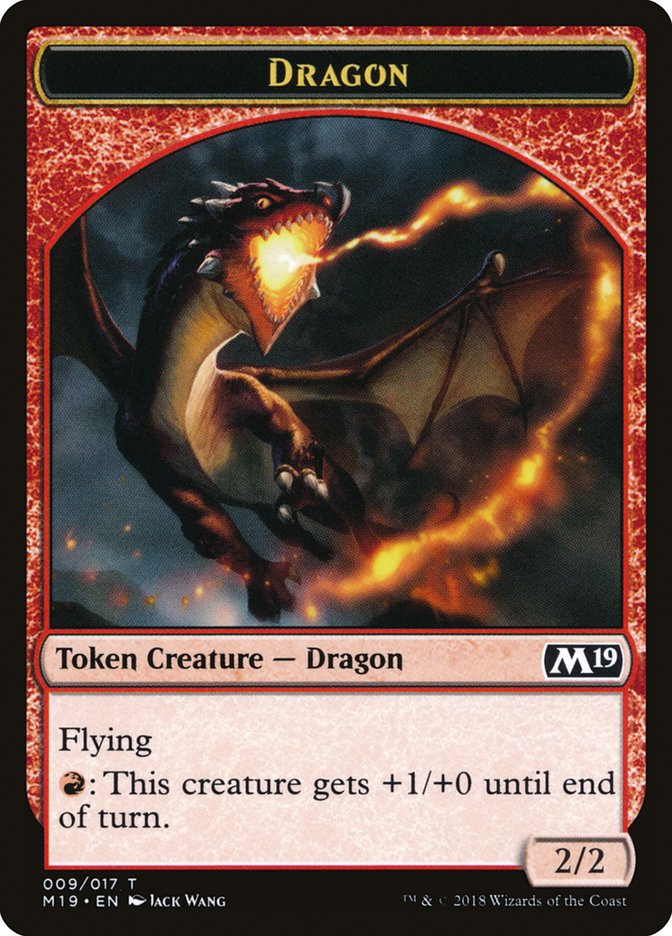 Dragon (009/017) [Core Set 2019 Tokens] | Spectrum Games