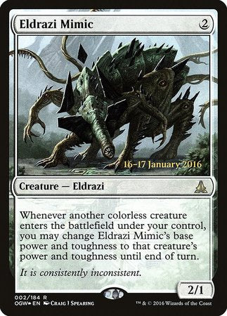 Eldrazi Mimic [Oath of the Gatewatch Promos] | Spectrum Games