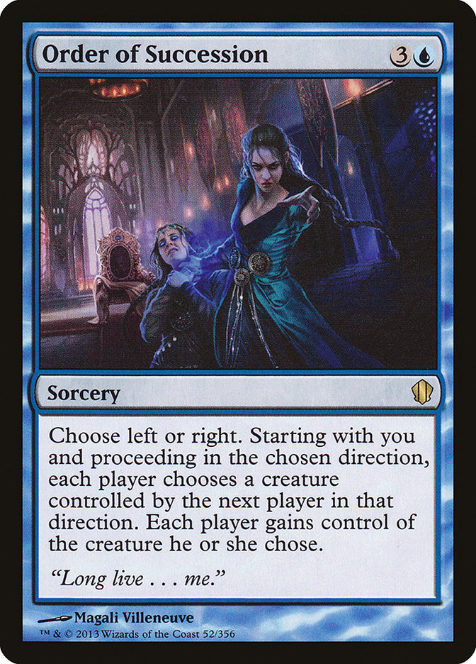 Order of Succession [Commander 2013] | Spectrum Games